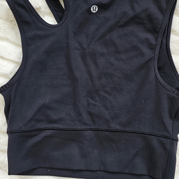 Womens Lululemon Athletica Black Tank Top Size 6 - Picture 2 of 4